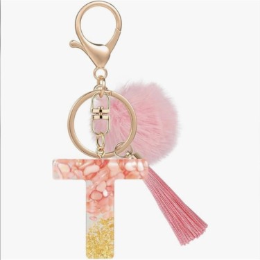 8435458092239 Llavero Letra T Rosa - Lovely Story 1