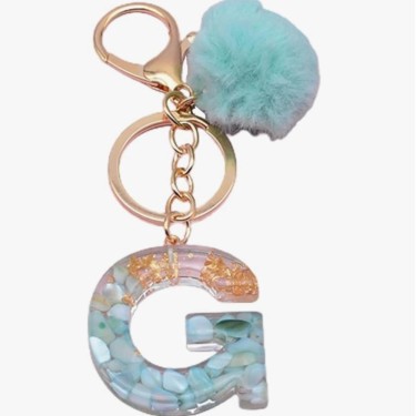 8435458092307 Llavero Letra G Verde Menta - Lovely 1