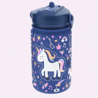 8435458139910 Botella infantil con pajita 330 ml U 1