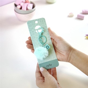 8435458181964 Llavero pompón menta tecla letra O – 1