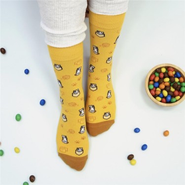 8435458187089 Calcetines Yellow Kitty gatos amaril 1