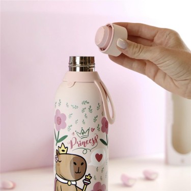 8435458189656 Botella térmica 750 ml capibara rosa 1