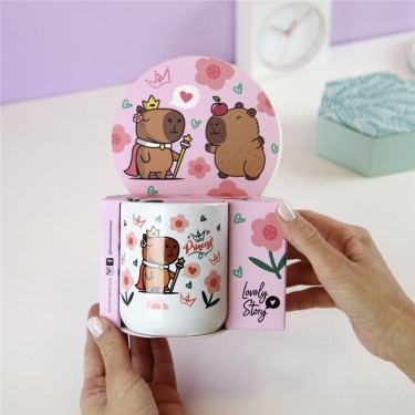8435458189793 Taza 330 ml capibara Pink – Lovely S 1