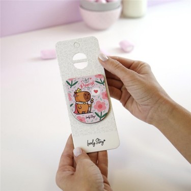 8435458189854 Imán clip Capibara princesa – Lovely 1
