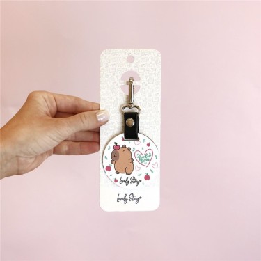 8435458189878 Llavero Capibara Foodie Lover – Love 1