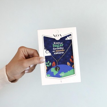 8435458191666 Colgante largo acero plateado Eres m 1