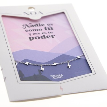 8435458191888 Pulsera acero plateado tu poder – No 1