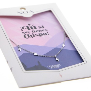 8435458191895 Colgante acero plateado rayos Tú sí  1