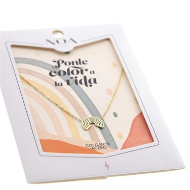 8435458191956 Colgante acero dorado arcoíris Ponle 1