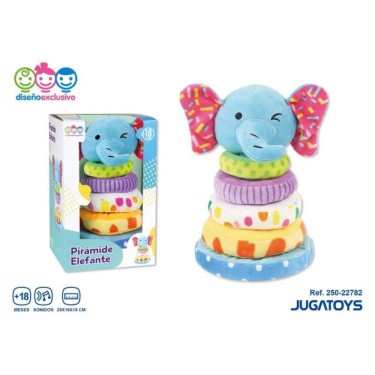 8436585227822 Pirámide Elefante de Tela Suave y Bl 1