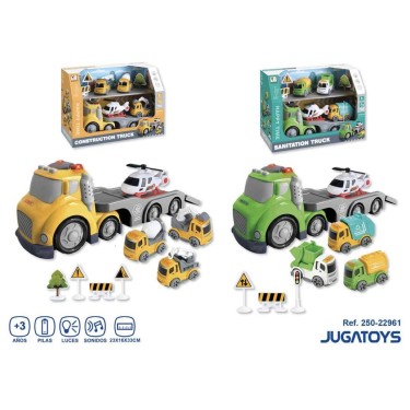 8436585229611 (1) Camión Obras Públicas con 4 vehí 1
