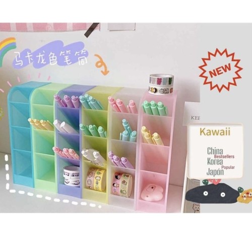 Organizador vertical grande 4 pisos colores transparentes Ro