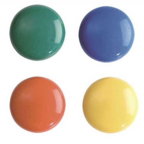 Imanes redondos de colores Blíster 8u de 3 cm ERICH KRAUSE