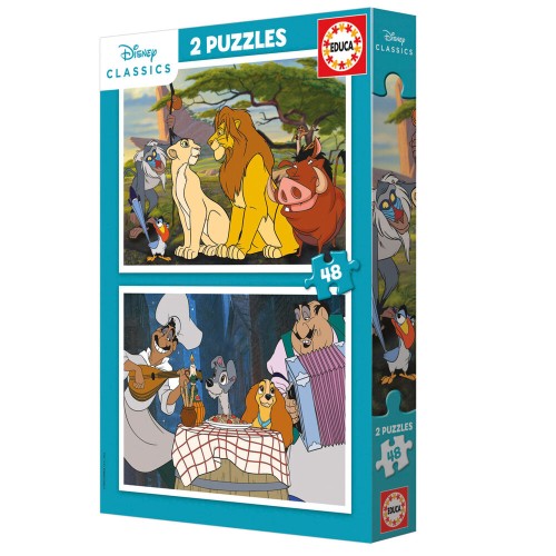 Puzzle disney animales 2x48 Educa 8412668199965 3