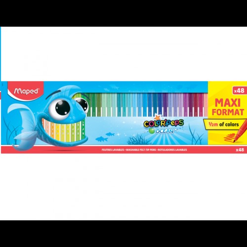 Rotuladores 48unid color ocean Maped 3154148457275